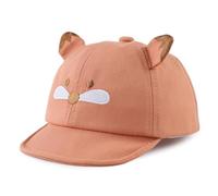 LUVCES Cappello da Baseball Bambino Stampa Animale Protezione Solare per Neonati Sole Cappello da Spiaggia Unisex Cappelli Berretto 3-18 Mesi Caramel Fox