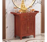 LUVEQLSIT Altare Buddhista da Meditazione, Mobiletto per Altare con Cassetto, Supporto per Meditazione e Rituali Spirituali, Legno Intagliato a Mano(108cm/42.5in)