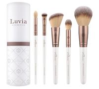 Luvia Cosmetics Brush Face brush Prime Vegan Coffee Blush Brush + Higlighter Brush + Powder Brush + Precision Blender + Eye Shader 1 Stk.