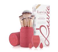 Luvia - Set di pennelli per trucco, 14 pezzi, vegani, con pennello per cipria, spugna e blender XL, ideale per principianti e professionisti, pennelli per trucco di alta qualità per un trucco perfetto