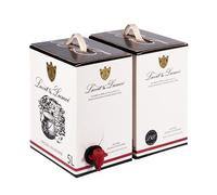 Luvit & Lumoè | Nero di Troia IGT | Offerta Vino Rosso Pregiato Italiano | Vino Rosso Italiano | Bag in Box | 2 X 5 Litri = 13 Bottiglie