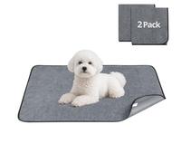 Luvore 2 pezzi 70*100cm Tappetini Assorbenti per Cani, Traverse Lavabili per Cani, Tappetino per Addestramento del Cane Riutilizzabile per Gatti, Cani, Conigli, Porcellini d'India