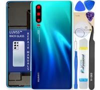 LUVSS Coperchio Copribatteria Scocca Vetro Posteriore Imposta per Huawei P30 PRO (Aurora)