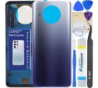 LUVSS Coperchio Copribatteria Scocca Vetro Posteriore Imposta per Xiaomi Mi 10T Lite (Blu)