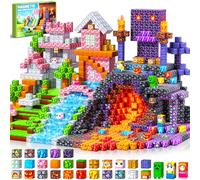 LUVTOY Costruzioni Magnetiche per Bambini - 150 Pezzi Costruzioni cubi magnetici per Bambini - Giochi blocchi Magnetici per Bambino 3 4 5 6 7 8 9 10 Anni - Regali di Compleanno 3-10 Anni Natale