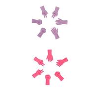 Luwecf 12 Pezzi Fermapunta Ago Maglia Tappo Punta Copripunta Maglia Gomma Flessibile Forma Carta Forbice Sasso Sicuro per Bambini Cucito Hobby