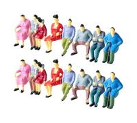 Luwecf 14 Pezzi Modello Miniatura Persone Personaggio Figurine Scena Paesaggio Dipinta a Mano Ornamentazione Unica Adatto per Collector Dollhouses Display Ca, Scala 1:42