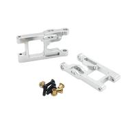 Luwecf 2 Pezzi Braccio di Sospensione Anteriore Braccetto Oscillante Braccio di Controllo Accessorio di Aggiornamento in Metallo per Stabilità Superiore ADA, Argent