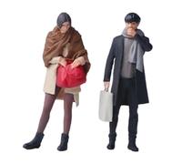Luwecf 2X Figure in Miniatura 1/64 Oggetti di Scena Decorativi Umane