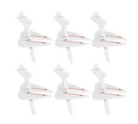 Luwecf 6 Pezzi Golf Tee Regolabile Altezza Tee Professionale per Golfista Peg con Regolabile Supporto Stabilità Colpo Materiale Resistente PP Adatto a, 6 Pezzi