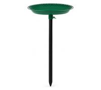 Luwecf Abbeveratoio per Uccelli e Mangiatoia per Uccelli da Esterno in Metallo, Vasca per Uccelli da Giardino con, Verde, Verde