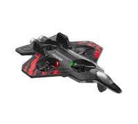 Luwecf Aeroplano telecomandato in Schiuma, Giocattolo da Combattimento, Giocattolo per Bambini, Aereo RC per Il Giorno dei Bambini, Regalo per Il Cortile, Rosso