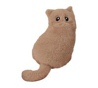Luwecf Astuccio Borsa Organizzatore Contenitore per Cancelleria di Peluche Soffice con Design a Gatto Adatto per Bambini Adolescenti E per Il Ritorno a Scuol, Cachi