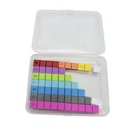 Luwecf Bastoncini in Legno per L'insegnamento Della Matematica, Strumenti per Il Conteggio, 10 Pezzi, Taglia unica bambino