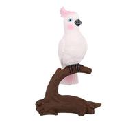 Luwecf Bird Figurine Model Home Accent Desk Desk Collection Simulation Toy, Cockatoo Rosa