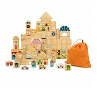 Luwecf Blocchi da Costruzione Legno, Gioco, naturale, borsa, 25cm | Architture giocattolo, Blocchi cittadini in legno, Laboratori scolastici, Per genitori atnti