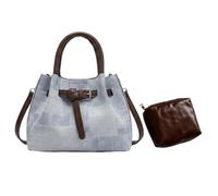 Luwecf Borsa a Tracolla Da Donna, Ideale per Andare Al Lavoro, per Le Attività All'aperto E per Il Tempo Libero, Blu