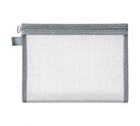 Luwecf Borsa Cosmetici Organizer Minimalista, tessuto nylon resistente, uso portatile, organizer per trucco, design minimalista urbano, per la, Grigio, Grigio, size to 1