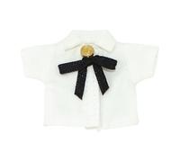 Luwecf Camicia per Action Figure Miniatura Manica Corta Donna Materiale di Adatta a Ambienti di Esposizione E Collezionismo, Bianco