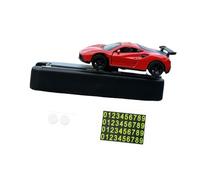 Luwecf Centrotavola Modello Auto in Scala 1/64 con Ornamento a Forma di Cartellino di Parcheggio, Semplice da Installare, Regalo per Appassionati di Auto, Rosso