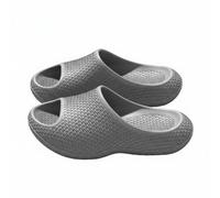 Luwecf Ciabatte Donna Eva Antiscivolo Pantofole Sandali Slides Morbida con Suola Spessa E Ergonomico Ammortizzate E Silenziose Adatte per Bagno Bordo Piscina Casa Passeggiate, Grigio, 40-41