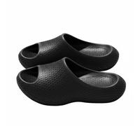 Luwecf Ciabatte Donna Eva Antiscivolo Pantofole Sandali Slides Morbida con Suola Spessa E Ergonomico Ammortizzate E Silenziose Adatte per Bagno Bordo Piscina Casa Passeggiate, Nero, 44-45