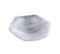 Luwecf Ciotola di Selenite Ciotola di Cristallo Piatto Da Esposizione Vassoio Decorativo Ornamento Da Tavolo Artigianale con Superficie Liscia Adatto Come R, 6.5 Cm