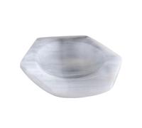 Luwecf Ciotola di Selenite Ciotola di Cristallo Piatto Da Esposizione Vassoio Decorativo Ornamento Da Tavolo Artigianale con Superficie Liscia Adatto Come R, 14 Cm