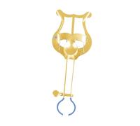 Luwecf Clarinetto Lyre Holder per Schede Musicali, Accessorio in Metallo per Principianti, 14.7x2.3x4.6 Cm