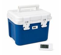 Luwecf Contenitore Termico Portatile per Medicinali, Ghiacciaia Professionale per Trasporto Sicuro, Regolare, 6 litri, scatola con display della temperatura