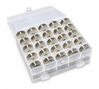Luwecf Custodia da Cucire Industriale, Scatola 25 scomparti+ ferro | Struttura in plastica, a piano piatto, progetto, Per sarti professionisti