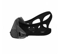 Luwecf Dispositivo di Allenamento con Ossigeno Maschera Respiratoria Resistenza Regolabile 25 Livelli Fitting Adattabile Spandex Silicone Adatto a Atleti Training Ad Esercizi Cardio, Nero, S