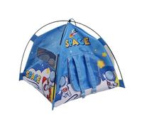 Luwecf Dollhouse Miniature Tent Accessorio Tenda da Campeggio per Case delle Bambole Giocattolo Educativo in Stoffa Stimola La Socialità Adatto a Bambini col, Blu