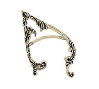 Luwecf Ear Cuff Clip Orecchino Donna Handmade Lega di Zinco Retro Hollow Adatto per Feste Magiche Compleanni Cosplay Matrimonio, Sinistra d'oro