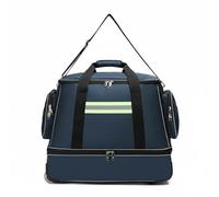Luwecf Emergency Response Case Borsa Trolley Emergenza Valigetta Carrello Zaino Soccorso con Strisce Riflettenti E Scomparti Multipli per Accessori con Corpo, Array, Blu Scuro