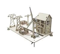 Luwecf Esperimento Scientifico Modello Costruzione DIY Legno Progetto Didattico Turbina Eolica Puzzle Montaggio Manualità creatività Sviluppo Pensiero Logico