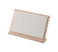 Luwecf Espositore Collane Pannello Gioielli Supporto Bracciali Portacollane da Banco Realizzato in Legno Pratico E Elegante per Camera da Letto Negozio Gioie, Bianco