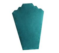 Luwecf Espositore per Collane Porta Collane a Busto Supporto Manichino Organizzatore di Catene Cavalletto Pieghevole in Flanella Adatto per Vetrine di Gioie, Verde