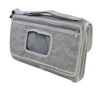 Luwecf Fasciatoio per pannolini, materassino pieghevole, regalo, portatile, facile da pulire, comodo cuscino staccabile, grigio, accessori, Grigio