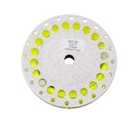 Luwecf Filo da Pesca a Mosca con Doppia Saldatura Laterale Supporto Intrecciato Resistente Materiale PVC per Maggiore Flessibilità E Portabilità Adatto per P, Giallo 3f