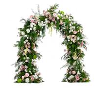 Luwecf Fiori Artificiali Pastorale, In plastica e tessuto, per cerimonie nuziali, design ispirato al giardino di, per Allestimenti