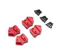 Luwecf Ganci di Montaggio per Molle a Balestra, Parti per Auto con Telecomando, Resistenti, Facili da sostituire, Fai da Te, in Alluminio, Rosso