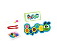 Luwecf Gioco Clip Perle Abbinamento in Legno Attività Apprendimento Sensoriale Giocattolo Educativo Sviluppo Logico Coordinazione Mano Occhio Ragazzi Ragazze, Style B, Taglia unica bambino