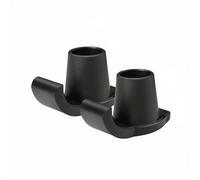 Luwecf Glide Pads Pattini Scorrevoli per Deambulatore Copripiedi per Ausili Cammino Componenti per Tubo 1 1/8 Pollici Materiale POM Scorrimento su Moquette E, Black