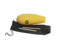 Luwecf Guiro a Pesce Strumento Formazione Percussione Unica Shaker Ritmico Bambini con Forma Distintiva Adatto per Educazione Musicale Precoce E Giochi, giallo