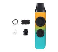 Luwecf Kazoo, riempitivi per sacchetti regalo, giocattolo musicale a doppio foro con cordino per viaggi intorno al fuoco da campo, Ciano Arancione
