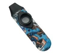 Luwecf Kazoo Strumento Musicale a Flauto Giocattolo D'Accompagnamento Leggero E Compatto con Membrane Sostituibili Adatto per Decorazione E Idee Re, Blu