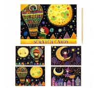 Luwecf Kit Carte da Grattare per Bambini e, Tema Fiaba Magica