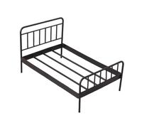 Luwecf Letto per Casa delle Bambole 1/12, Mini Letto per Casa delle Bambole in Ferro per Micro Paesaggi Fotografici