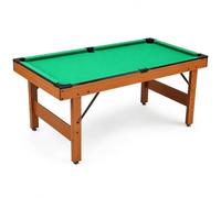 Luwecf Mini Tavolo da Biliardo Pieghevole in Legno con Accessori Completi, per Bambini e Famiglie, 130 cm